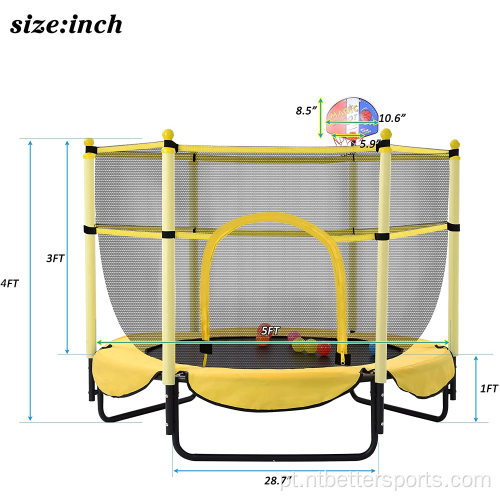 Salto de fitness por atacado Mini trampolins de proteção de proteção